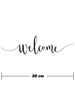 Alternative view of สติ๊กเกอร์ไวนิล ตกแต่งผนัง ข้อความ "welcome" ขนาด 30x8 cm เป็นสติ๊กเกอร์ PVC ใช้ติดภายนอกได้ ใช้ตกแต่งเป็นข้อความต้อนรับ