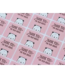 สติกเกอร์ฉลากสินค้า สติ๊กเกอร์ขอบคุณ สติ๊กเกอร์ Thank you สติกเกอร์ป้ายสินค้า ฉลากสินค้า THANK YOU FOR YOUR ORDERS