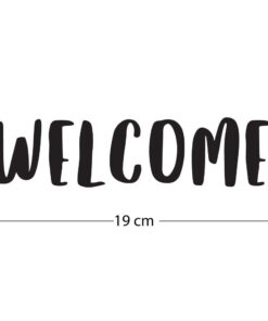 Alternative view of สติ๊กเกอร์ข้อความ "WELCOME"  ขนาด 19x5 cm เป็นสติ๊กเกอร์ PVC ตกแต่งหน้าร้าน ติดผนัง ติดกระจก เพื่อความสวยงาม