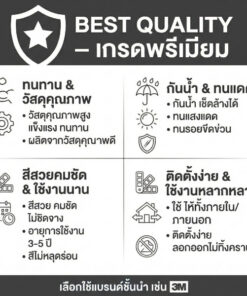 ป้าย CCTV 24 ชม. พิมพ์ UV กันน้ำ ทนแดด ไม่ทิ้งคราบ ติดง่าย - Image 5